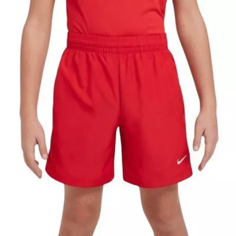 NEW Kids' Nike Multi Woven Dri-FIT Shorts University Red Medium 6